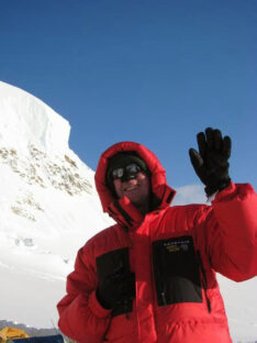 Nicholas Meyler at mountain camp